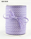Лента Solid/Diagonal Stripes, цвет фиолетовый/белый, ширина 3 мм, длина 90 см
