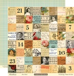 Лист двусторонней скрапбумаги от October Afternoon - Farmhouse” Collection - Attic Trunk, 30х30