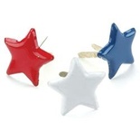 Набор брадсов Creative Impressions - Red/White/Blue Stars, 50 штук