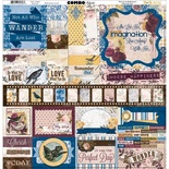 Лист наклеек BoBunny - Rose Cafe - Combo Stickers, размер 30х30 см
