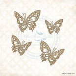 Чипборд Blue Fern Studios - Tattered Butterflies