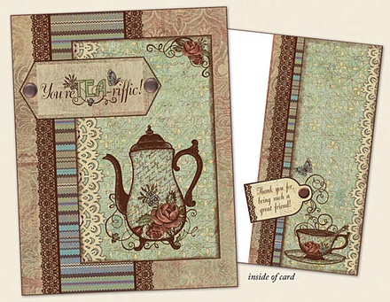 Набор акриловых штампов HOTP - Fancy a Cuppa Stamps, размер 14,6х21,6 см