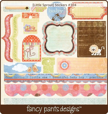 Наклейки Fancy Pants - Little Sprout