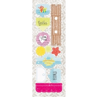 Лист высечек от Lemon Owl - Cozy Winter, Die Cuts #01EN, 10x30 см, 403120
