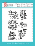 Штампы от Lil' Inker Designs - Paint Your Canvas Stamps 