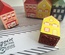Набор резиновых штампов от American Crafts в форме домиков - Lovely Day Collection - Wood House Stamp Set
