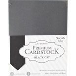 Набор кардстока DCWV Core'dinations Value Pack Smooth Cardstock, Black Cat, 21.6х27.9 см, 50 листов, черный