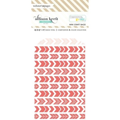 Конвертик Webster's Pages - Bulk Bags Arrows: Salmon, размер 10х7 см, 1 шт.