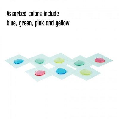Клеевые капли Tombow Adhesive Dots, цветные, на отдельных листиках, 9,5 мм, 100 штук
