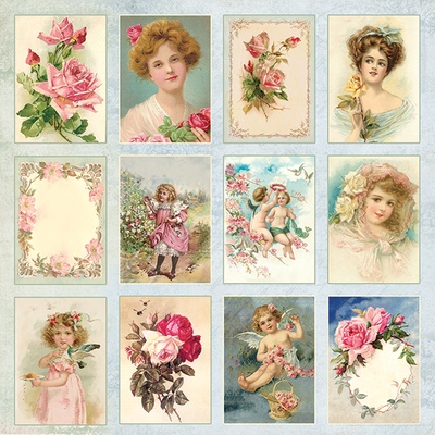 Лист односторонней скрапбумаги от Craft&You Design - ROSE GARDEN, 30,5x30,5 см