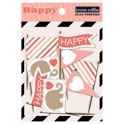 Флажки Teresa Collins Designs - You Are My Happy - Flag Toppers