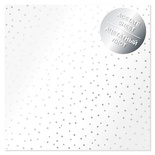 Ацетатный лист с фольгированием Silver Drops 30,5х30,5 см, ТМ Фабрика Декора
