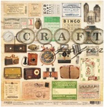 Лист скрапбумаги - Bingo "I've got your six"*Обложка* от Craft Paper, 30x30см