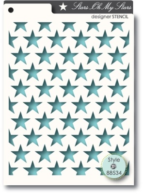 Маска от Memory Box -  STENCILS- Oh My Stars