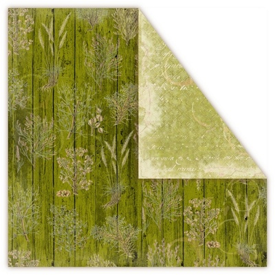 Набор двусторонней скрапбумаги UHK Gallery - LOFT Herbs, 30,5х30,5 см, 6 листов