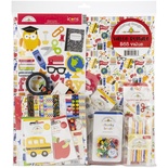 Полная коллекция бумаги и декора от Doodlebug Cardstock - School Days