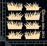 Чипборд от Dusty Attic - mini Grass Clusters, 8 шт.