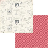 Лист двусторонней скрапбумаги Fancy Pants - Be.Loved Sentiments Paper, 30х30 см