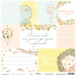 Лист односторонней бумаги от Scrapmir - Карточки (RU) - Boy or Girl, 30x30 см