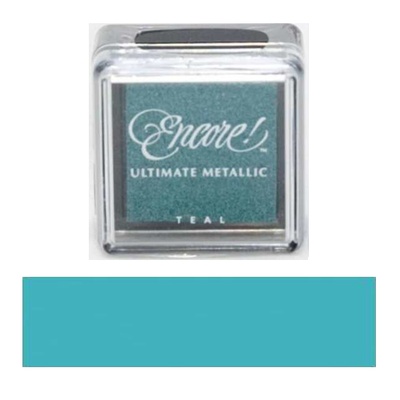 Чернила Tsukineko Encore Ultimate Metallic Small Ink Pad - Teal