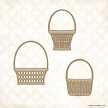 Чипборд Blue Fern Studios - Little Baskets