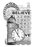 Акриловый штамп от Kaisercraft - Vintage Believe Clear Stamp