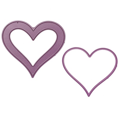 Ножи от Cheery Lynn Designs - Heart Shaker Die Set, 76 x 70 мм