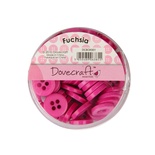 Набор пуговиц от Dovecraft - Fuchsia, 60 шт