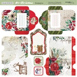 Лист двусторонней бумаги от Scrapmir - Конверты - Art Christmas , 20х20см