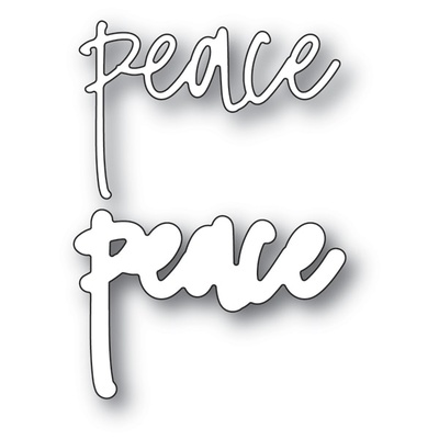 Ножи для вырубки от Memory Box - Peace Jotted Script