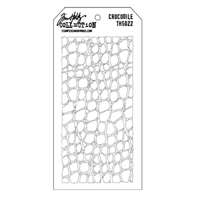 Маска Ranger - Tim Holtz - Layering Stencil - Crocodile, 13х20 см