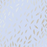 Лист односторонней бумаги с фольгированием Golden Feather Purple, ТМ Фабрика Декора