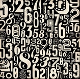 Лист скрапбумаги от Echo Park - NUMBERS, 30х30 см