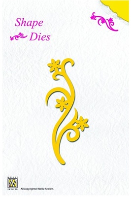 Лезвие Nellie Snellen Shape Dies - Flower Swirl
