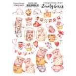 Набор наклеек (стикеров) 26 шт Lovely bears #161, ТМ Фабрика Декора