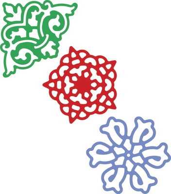Нож для вырубки от Cheery Lynn Designs - Lace Corner Deco D 