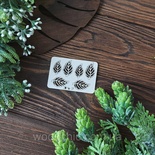 Чипборд листики 1 от WOODchic, размер 2,5х1,2 см