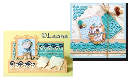 Лезвия от LeCreaDesign - Border corner curve - Волны, 4 эл.