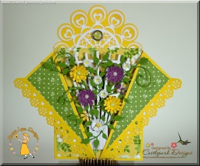Лезвие от Cheery Lynn Designs - Trellis - Сетка для цветов