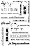 Резиновый штамп от Poppystamps -  Hope and Thanks