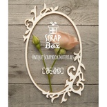 Чипборд ScrapBox - Рамка овальная арт-нуво