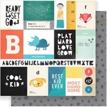 Лист скрапбумаги  от Crate Paper - Cool Kid - Run & Jump, 30х30см