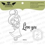 Набор акриловых штампов Lesia Zgharda Love you! N082a