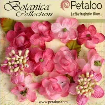Набор объемных цветов Petaloo - Botanica Minis - Fuchsia