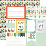 Лист двусторонней скрапбумаги You and Me, Photo Freedom V.2 от Echo Park, 30х30 см