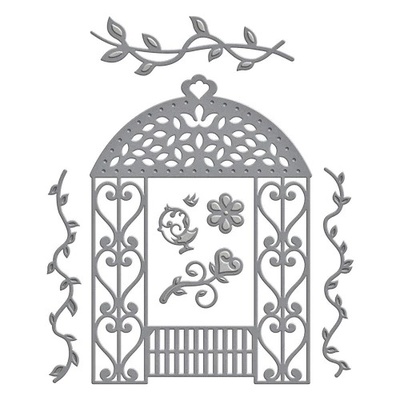 Нож для вырубки от Spellbinders - Victorian Garden Floral Gazebo