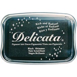 Чернила Tsukineko Delicata Ink Pad - Black Shimmer