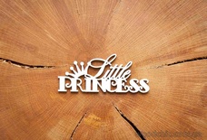 Чипборд "Little Princess" от WOODchic, 9х3.7см