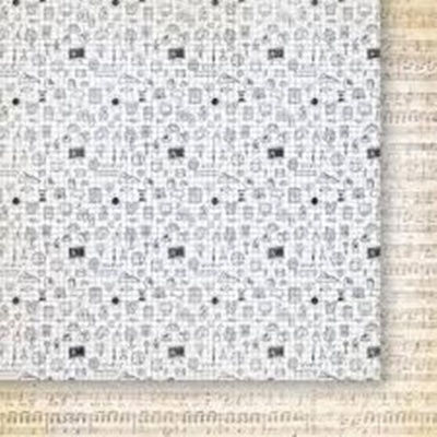 Лист двусторонней скрапбумаги от Galeria Papieru - изучение жизни 06, 30,5х30,5 см