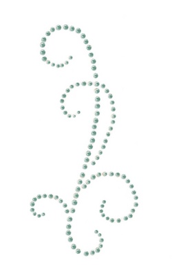 Стразовая наклейка от Kaisercraft - Self - Adhesive Rhinestone Flourishes - Elegant Ice